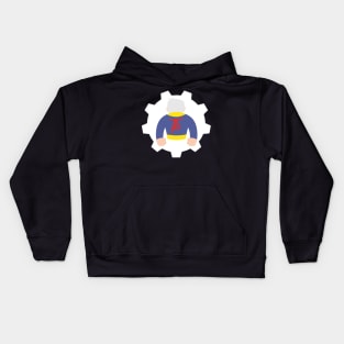 V-76 White Kids Hoodie